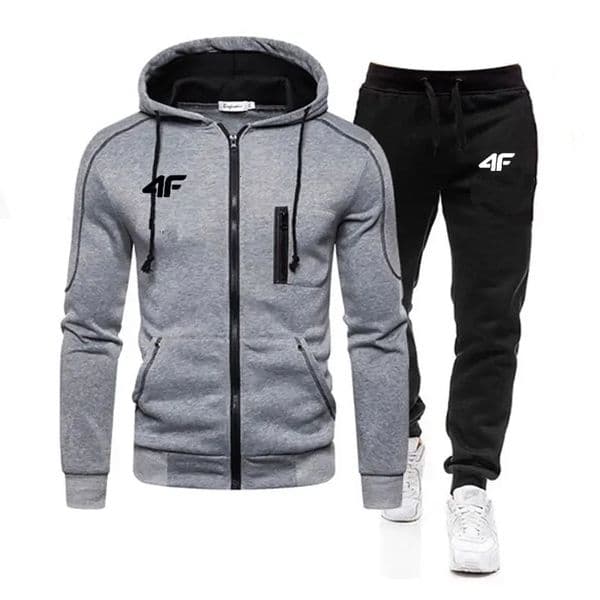 Fall Winter Fleece Thick Warm Mens Tracksuit zipper HoodiesPants 2Pcs Sets Suit Sportswear Trend Fashion Hip Hop Men Clothing 251129