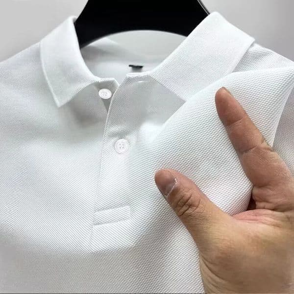 Mens casual polo shirt summer street clothing short sleeved business casual top quick drying breathable clothing polo shirt S-4XL 250427BJ