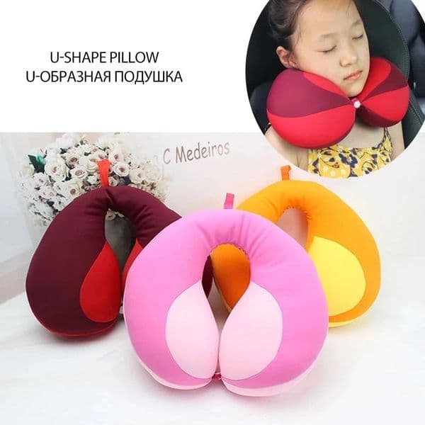 Baby Pillow For borns Travel Neck Pillow U-Shape For Car Headrest Air Cushion Children Car Seat Head Support Infant Baby 251128BJ