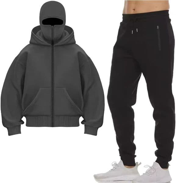 Hoodies Sets Men Clothing Fashion AutumnWinter Clothing Hooded Jacket Pants Suit Jogging Sportswear Two-piece Suit 251129
