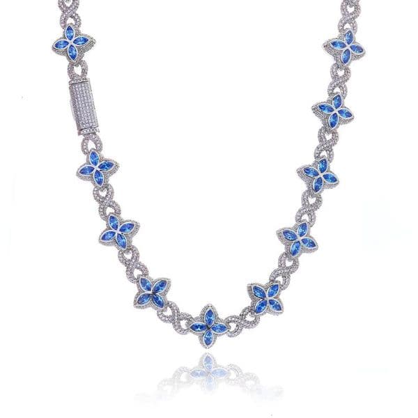 Hip Hop Moissanite Iced Out Star for Women Custom Fashion Jewelry Necklaces Lovers Four Leaf Clover Necklace Wholesale