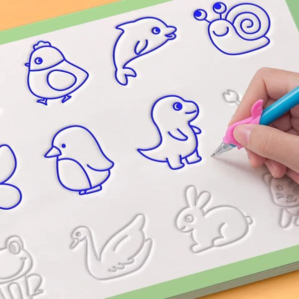 Childrens Groove Drawing Book Kindergarten 3-14 Ages Childrens Drawing Basic Practice Groove Drawing Book Magic Copybook 251126BJ