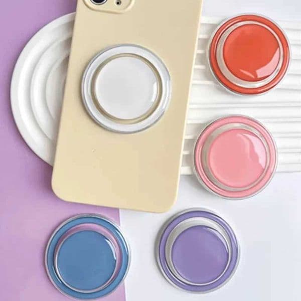 Magnetic Folding Mobile Phone Grip Holder Socket Pocket port for IPhone 16 15 Safe Ring Finger Eing Stand Y251129