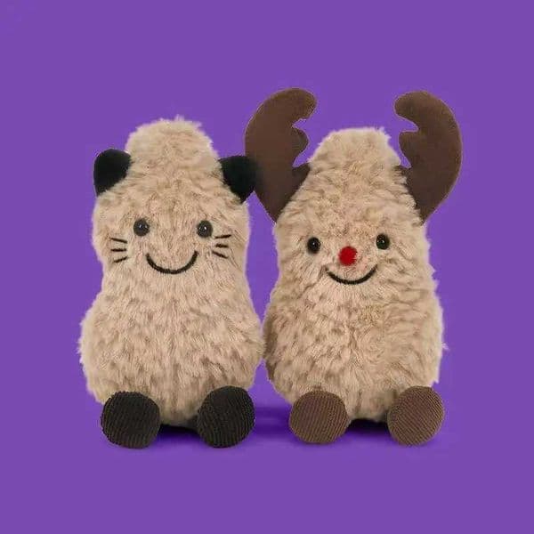 Latest Cat Peanut Backpack Pendant Keychain Doll Stuffed Plush Toy Doll Anime Cute Gift for Friends Fun Doll K251104 K260307