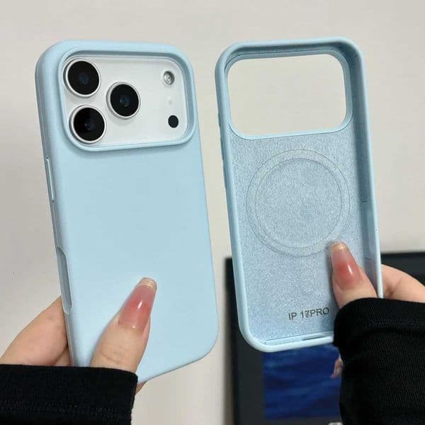 Fashion Liquid Silicone for Soft Phone Case for iPhone 17 Pro Max 16 15 14 Plus 13 12 11 Air E Magentic Anti Drop Cover H251129
