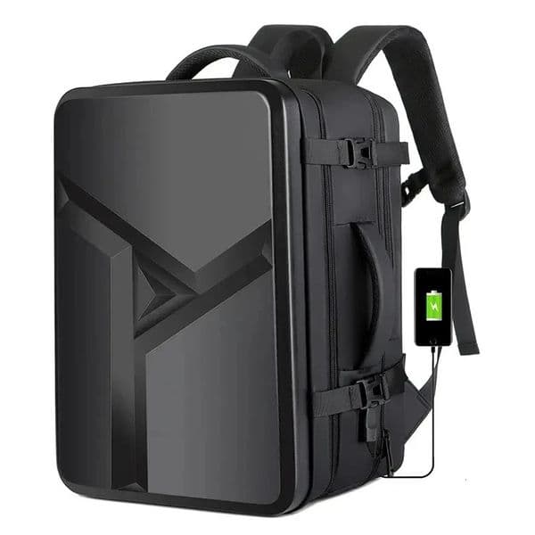 Mens 17 Laptop Hard Shell Backpack 50L Large Capacity Expandable Waterproof Travel USB Charging mochilas de hombre 251124