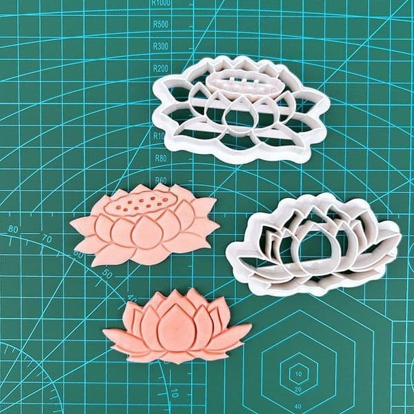Good Luck Continuous Auspicious Cloud Lotus Embossing Die DIY Cookie Baking Set Steamed Bun Decoration National Trend Printing Mold