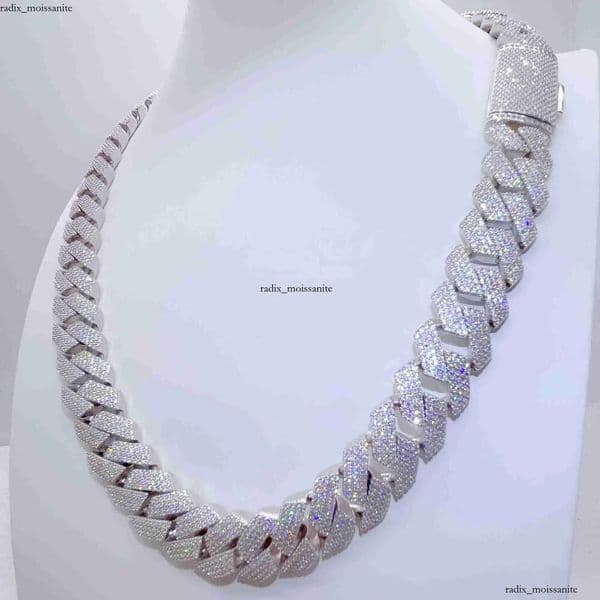 necklace moissanite chain chaincuban link Horizon Iced Out Pass Diamond Tester vvs Jewelry for men gift c0