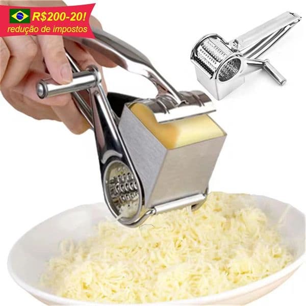 Handheld Stainless Steel Rotary Cheese Grater Kitchen Tool Garlic Carrot Cutter Slicer Shredder Grinder 250429BJ