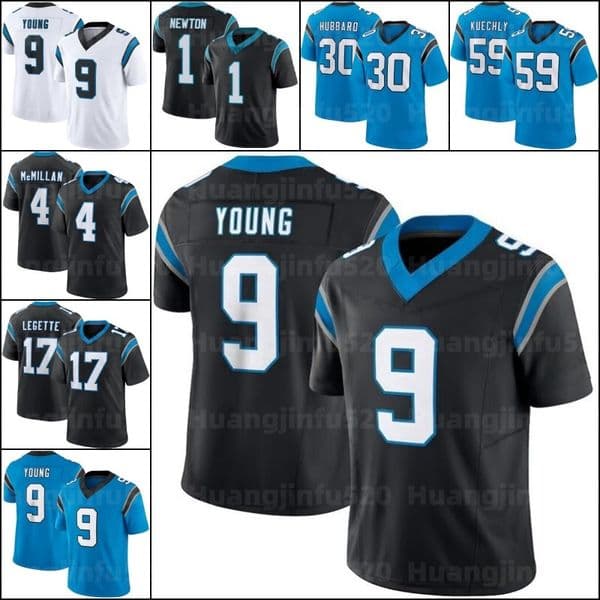 4 Tetairoa McMillan Bryce Young 17 Xavier Legette Football Jersey Chuba Hubbard Adam Thielen Julius Peppers Luke Kuechly Jadeve Clowney Jaycee Horn Nic