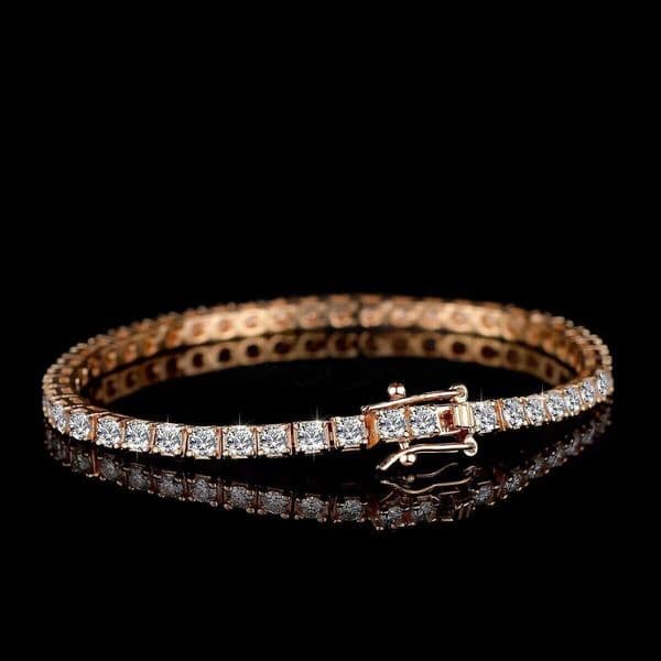 tennis mens designer vvs moissanite hip hop jewelry 3mm 7 8 inch iced out diamond gold jewlery bracelet luxury