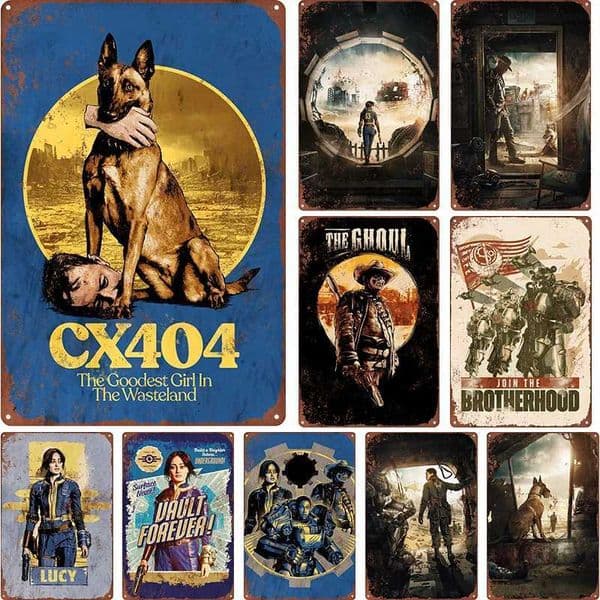 1pcs Metal Wall Art Vintage Metal Tin Signs Retro Style Decor Signs for Game Room Home Bar Poster Mans Cave 7.8X11.8inXJ250116