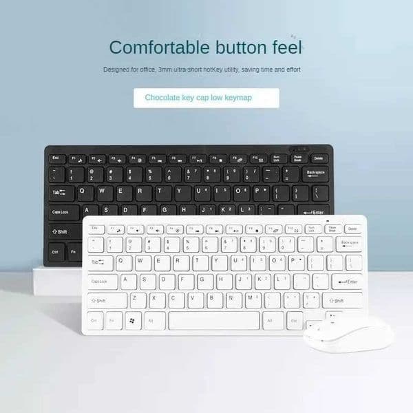 Suitable for 2.4G wireless keyboard and mouse group silent keyboard and mouse combination kit ultra-thin keyboard with protective film suitable for laptop P X250203
