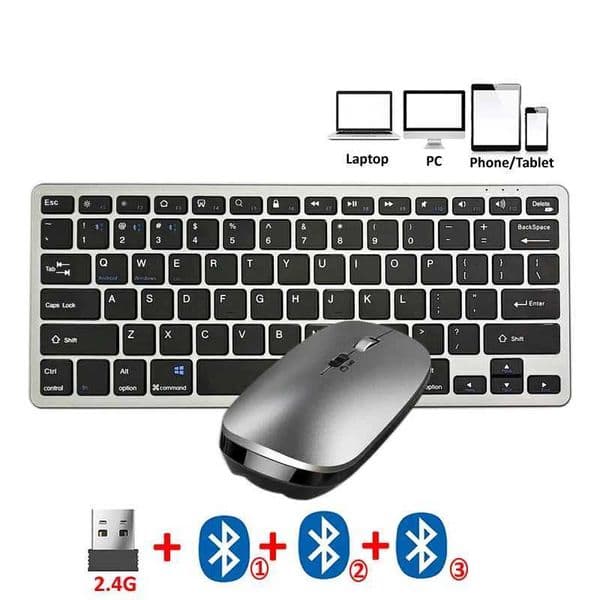 JOMAA 2.4G +wireless connections Keyboard and Mouse Combo Multimedia Wireless Keyboard and Ergonomic Mouse Set for iPad Desktop PC Laptop X250203