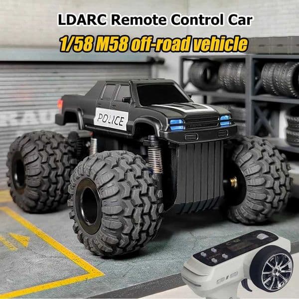 LDARC M58 RTR Mini Desktop RC Car 1/58 Remote Control Electric Model Car Adult and Children Desktop Toy X250203
