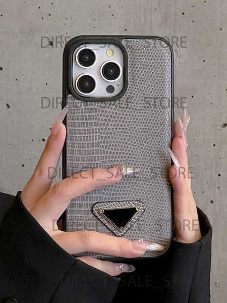 phone Cases For iPhone 16 Pro Max case 16pro 15 Plus 14 Pro 13 12 Designer case Trendy brand luxury rare lizard pattern letters leather soft trendy