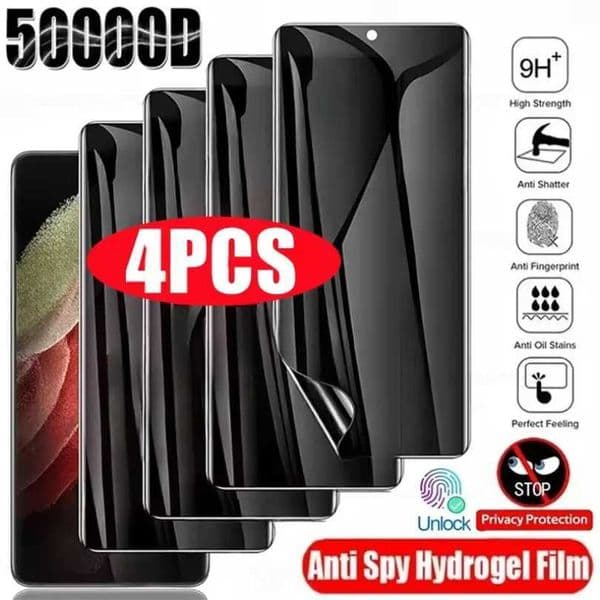 4Pcs Anti-Spy Hydrogel Film for S23 S21 S22 S24 Ultra S20 FE Galaxy Note 20 10 S8 S9 S10 Plus Privacy Screen Protector M250120
