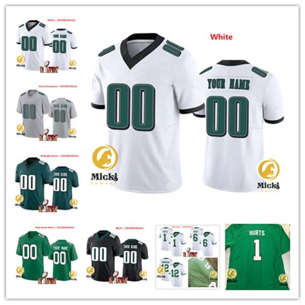 Brian Westbrook Jersey 81 Terrell Owens 31 Wilbert Montgomery 21 Eric Allen 82 Mike Quick 7 MichaelVick 24 James Bradberry 0 Bryce Huff 2025 Patch Football Jerseys