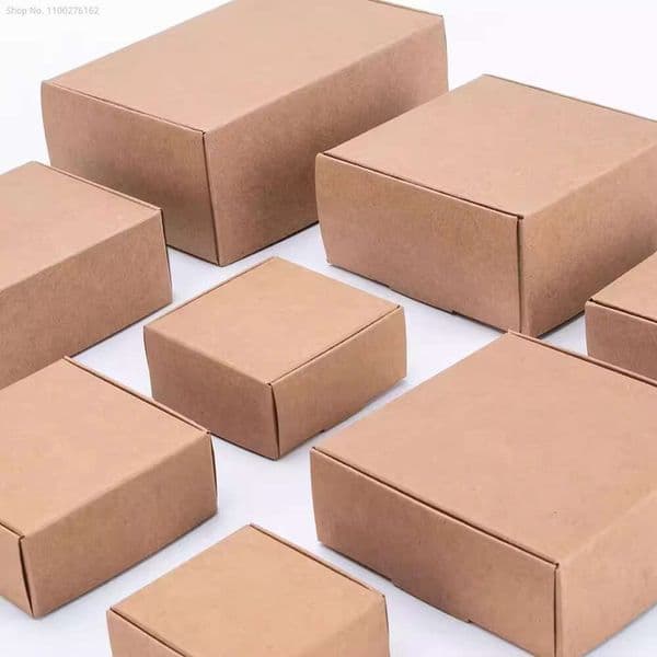 100 Pcs/Lot Hot Sell DIY Gift Boxes Paper Small Soap Kraft Cardboard Mini Jewelry Packing Carton Box