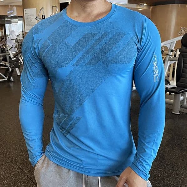 High Quality Running Sport Shirt Men Fitness Compression Long Sleeve Upper Clothing Crew Neck Swearshirt Male Rash Guard Wicking 250206