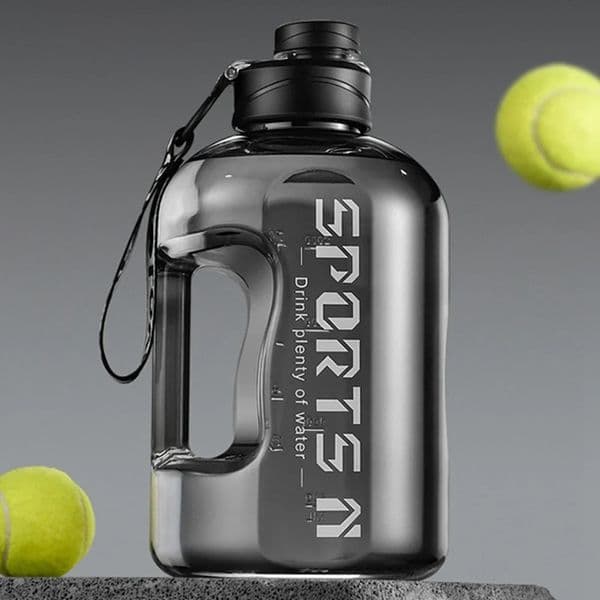 Sports Water Bottle Insulated with Carry Handle 1727L Large Capacity Big Jug for Sport Gym Hiking Riding Reusable Milk 250206