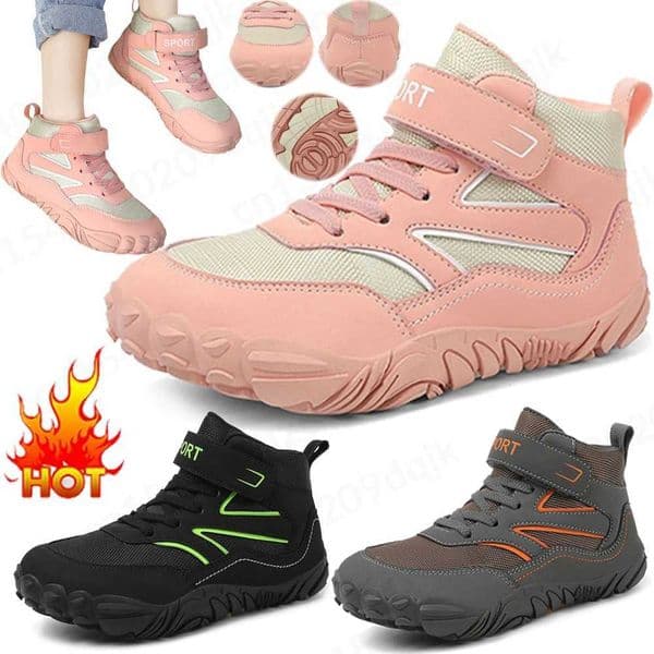 Autumn Winter Boys and Girls Waterproof Casual Outdoor Anti slip Baby Shoes Plush Childrens Ankle Boots Y260202