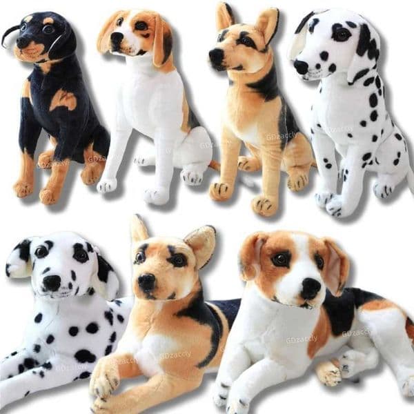 2026 New Dalmatianplush Dog Toy Restic Stuffed Animals Wolfhound Plush Toys Gift For Children Home Decor Pet Store Promotion Mascot Z250208 Toys