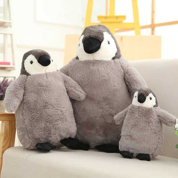 23-50cm Cartoon style Baby Plush Soft Fed Doll Penguin Spinning Low Cute Gift Child He Decorates Y250208 W260306