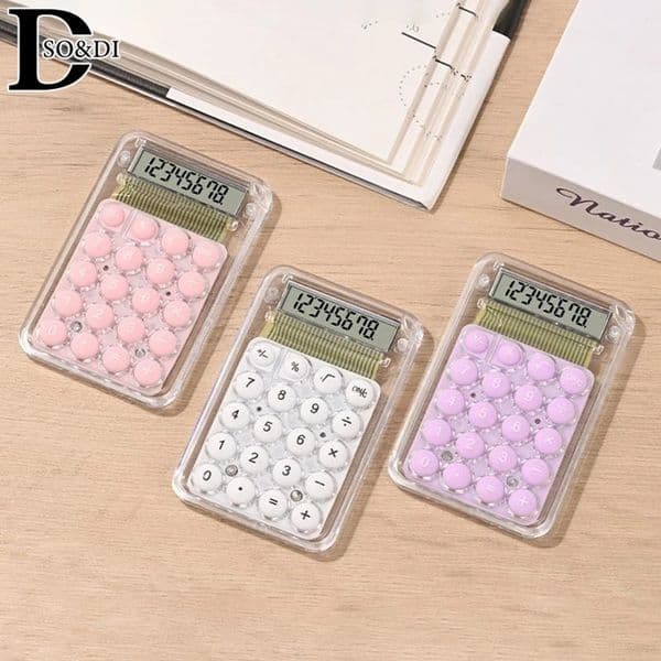 Cute Silent Calculator Mini Fashion Version Learning Auxiliary Small Portable Calculator Student Stationery 250206
