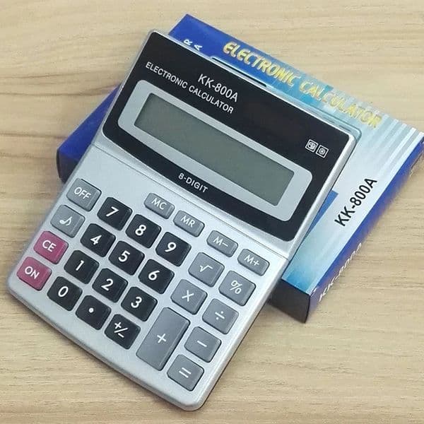 Calculator KK-800A Metal Desktop large font wide Calculator 8 A Business Computer Office Supplies For Financial Calculator 250206BJ