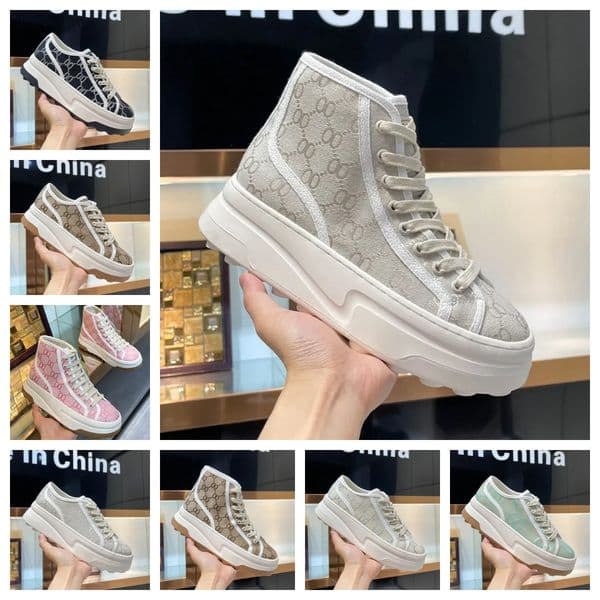 Designer Women Casual Shoes Italy low-cut 1977 high top Letter High-quality Sneaker Beige Ebony Canvas Tennis Shoe Fabric Trims