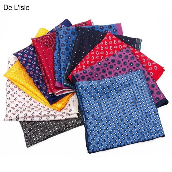 Collection 100% Natural Silk Hand Roll Handkerchief Pocket Square 250221