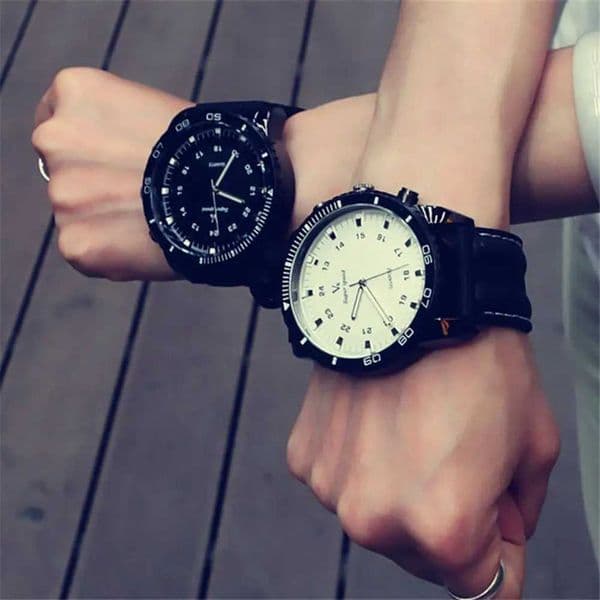 Times Unisex Women Men Wristwatch Sports Watches Outdoor Fashion Quartz Watch Large Round Dial Wristwatch Z250207