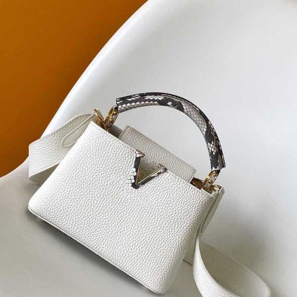 12A mirror quality Totes Designer Golden Buckle with Snake Skin Capucines Handbag Comes with Shoulder Strap Handheld Single Shoulder Available All crossbody bags