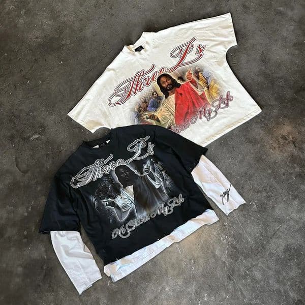 Y2k retro hip-hop pattern printed men oversized T-shirt street short sleeved casual punk couple top harajuku y2k top 250208