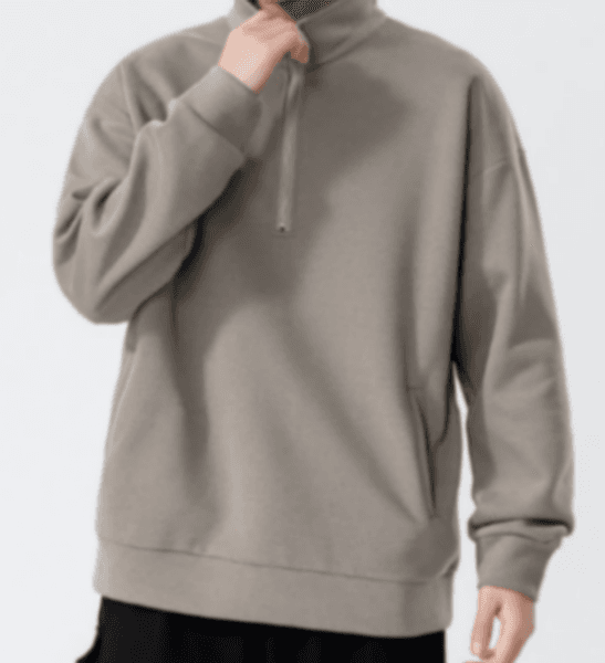 183 Turtleneck Sweatshirt for Men Autumn and Winter Thickened Loose Trendy Solid