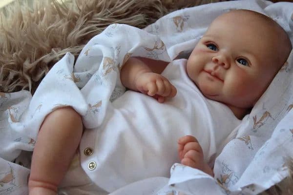 49CM Reborn Baby Dolls Sweet Face Lifelike Real Touch Reborn Juliette 3D Multi Layer Skin with Hand drawn Hair Baby Doll X250210