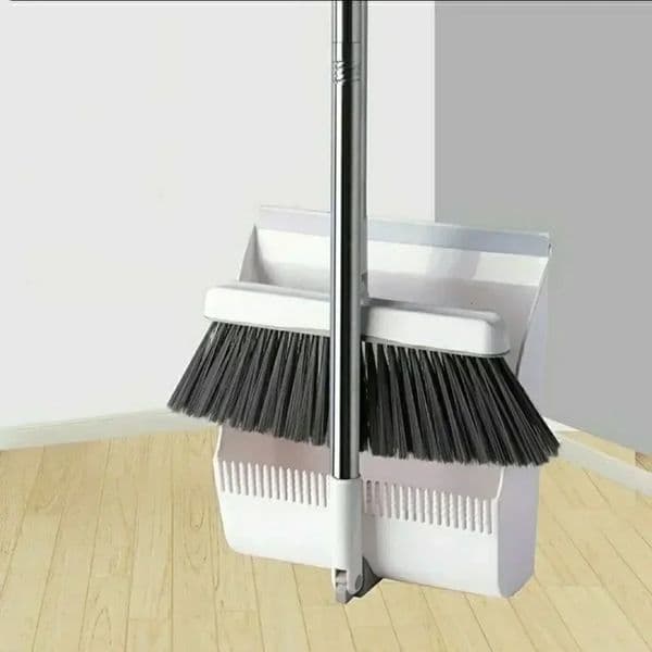 2PCS/Set Broom and Scoop Set Folding Dustpan High-end Bathroom Water Wiper To Sweep Magic Brush Garbage Squeegee Home Cleaning 250208