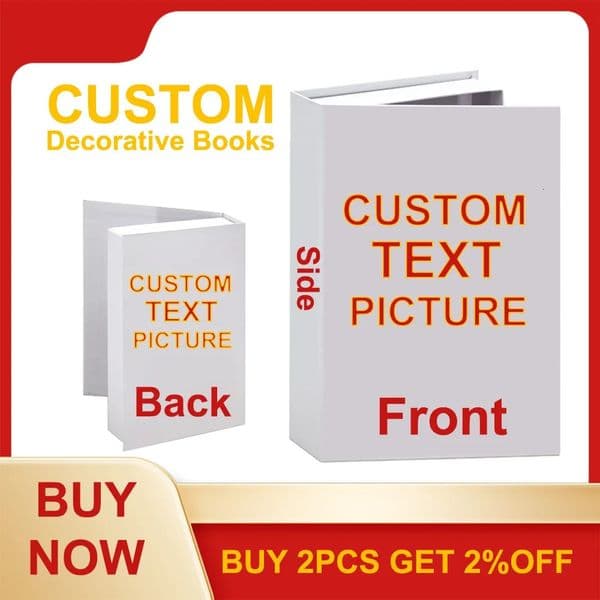 DIY Decorative Book Custom Coffee Table Fake Book Box Elegant Room Ornaments Home Decoration Books Housewarming Gift 250117