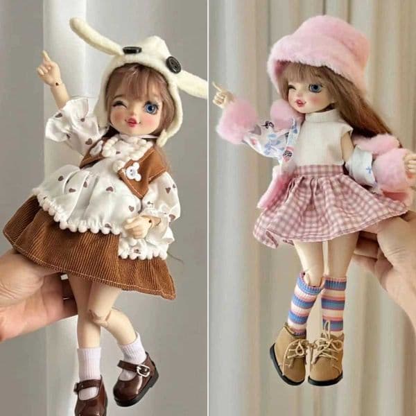 Fashion Cute 30cm Doll Clothes Replacement Clothing 1/6 BJD Doll Outfit Set Girl Toy Gift Doll Accessories X250210