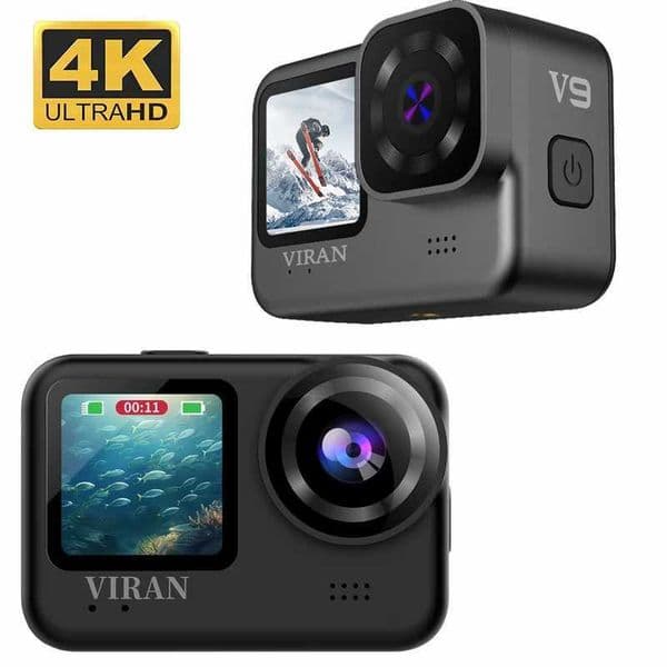 WiFi Action Camera 4K/30FPS 12MP Anti-shake V9 with Remote Control Screen Underwater Waterproof Helmet Camcorder Drive Recorder X250210