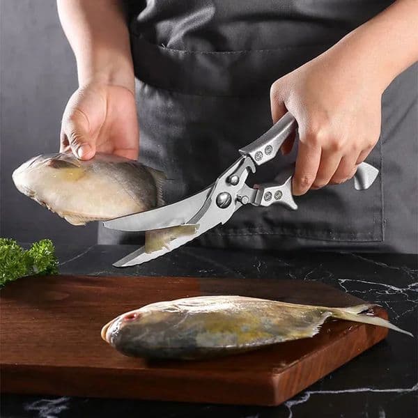 Professional Chicken Bone Kitchen Scissors Kitchen Shears Duck Fish Cutter Stainless Steel Scissors Clean Cook Scissors Knife 250211