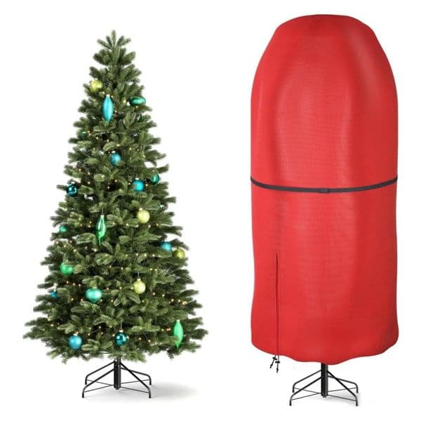 Christmas Tree Storage Bag for Topiary Fake Tree Durable Lightweight Easy Dust Cover Waterproof Dustproof Big Protective Cover 250206