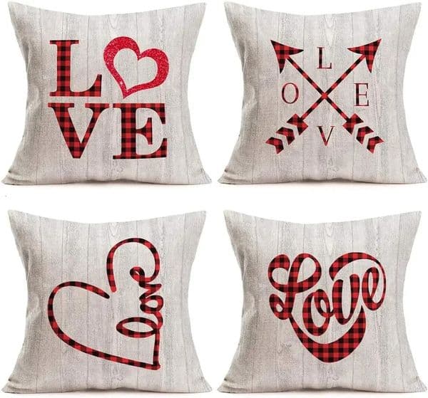 Valentines Day Decorative Pillowcase 40 40cm Home Decoration Love Throw Pillow Cover Cushion Gift 250110