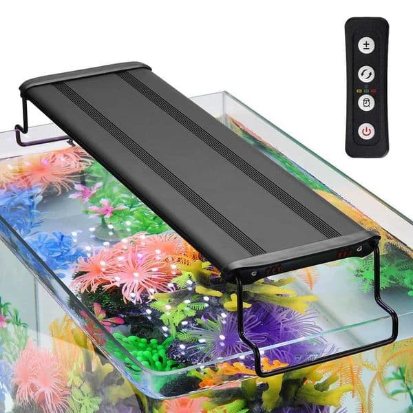 Fish Tank Water Grass Light LED Aquarium Bracket Lights Three Modes Lighting Timer Dimmable Full Spectrum Coral Plant Grow Lamp Z250214
