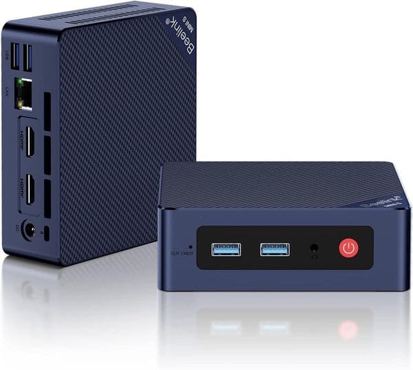 Beelink Mini S13 Mini PC,13th Intel Twin Lake-N150 16GB DDR4 500GB M.2 SSD, Mini Desktop Computer Support 4K Dual Display/USB 3.2/WiFi 6/BT 5.2 for HTPC/Office/Business