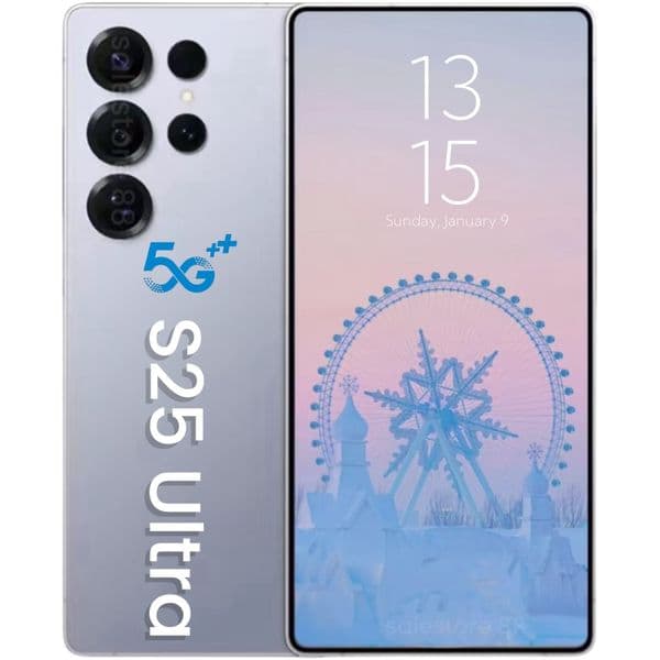 6.8-Inch S25 S24 Ultra 5G Smartphone Android 16GB+1T/512GB SIM Standby Full HD Touch Screen Face Recognition Dual Cameras Support Multi-Language Mobile Phone