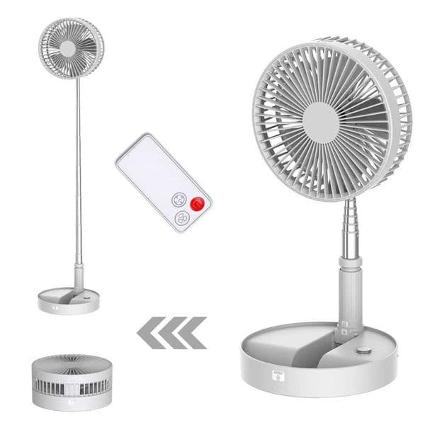 UNITEDTIME Desk and table fan Foldable Fans Portable Travel Fan Battery Operated or USB PoweredAdjustable HeightMy Foldaway Z250214