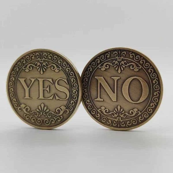 1PC Bronze Yes No Commemorative Coin Collection Gift Souvenir Art Metal Antique Lovers Craft Gift W250207
