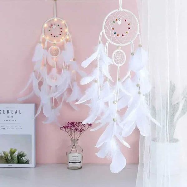 Handmade bead dreamy catcher wind chime Indian style feather pendant dreamy catcher creative car hanger decoration W250214